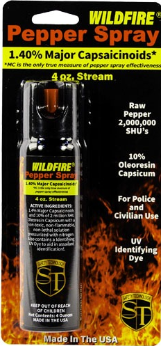 Wildfire 1.4% Mc 4Oz Pepper Spray Stream