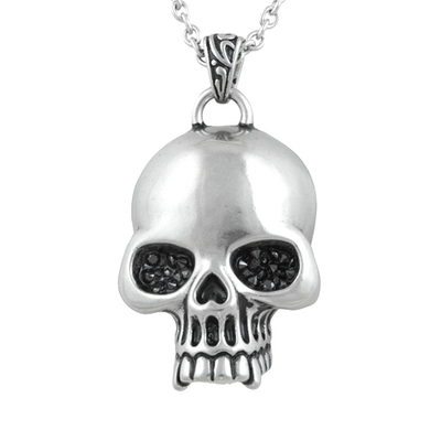 skull glimmer necklace