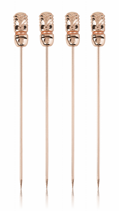 Set Of 4 Tiki Cocktail Picks By Viski