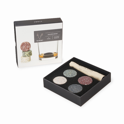 Glacier Rocks Multi-Color Granite Stones By Viski