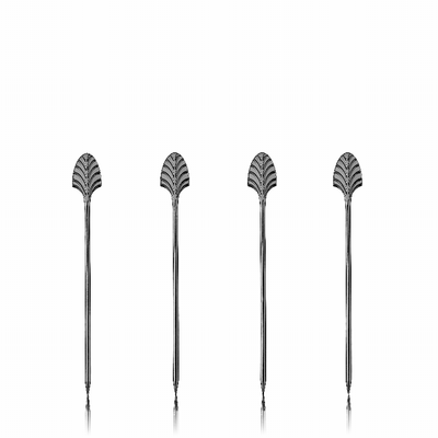 Gunmetal Deco Cocktail Picks By Viski