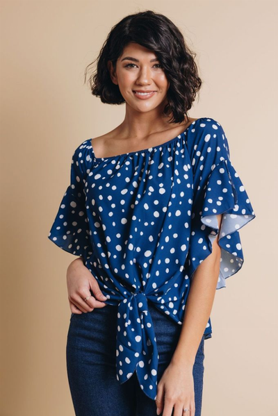 Home Bound Polka Dot Top