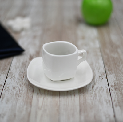 [ Set of 6 ] 3 FL OZ | 90 ML COFFEE CUP & SAUCER