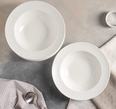[ Set of 6 ] DEEP PLATE 9" | 22.5 CM