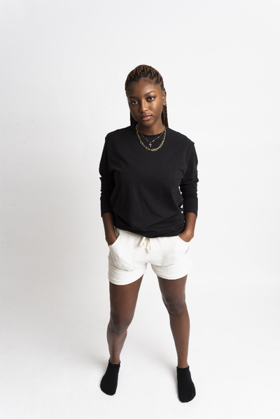 Women's Hemp Terry Home Shorts