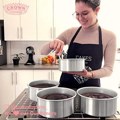 Crown 4X4 Cake Pan, Heavy Gauge, Fully Straight Sides, Even-Heating, Made in Canada
