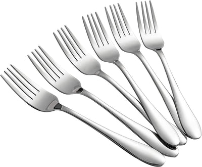 12-Piece Stainless Steel Dinner Forks,Cutlery Forks Set,8-Inches (12-Piece)