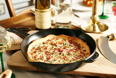 Cast Iron 10-Inch Fry Pan - Matte Black, Made in France